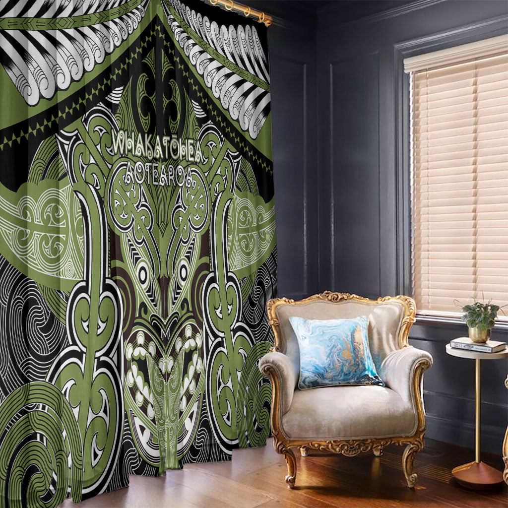 Aotearoa Iwi Whakatohea Window Curtain Maori Kowhaiwhai Pattern