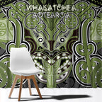 Aotearoa Iwi Whakatohea Window Curtain Maori Kowhaiwhai Pattern