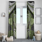 Aotearoa Iwi Whakatohea Window Curtain Maori Kowhaiwhai Pattern