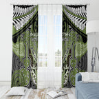 Aotearoa Iwi Whakatohea Window Curtain Maori Kowhaiwhai Pattern