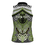 Aotearoa Iwi Whakatohea Personalised Women Sleeveless Polo Shirt Maori Kowhaiwhai Pattern