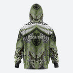 Aotearoa Iwi Whakatohea Personalised Zip Hoodie Maori Kowhaiwhai Pattern