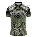 Aotearoa Iwi Whakatohea Personalised Zipper Polo Shirt Maori Kowhaiwhai Pattern