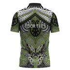 Aotearoa Iwi Whakatohea Personalised Zipper Polo Shirt Maori Kowhaiwhai Pattern