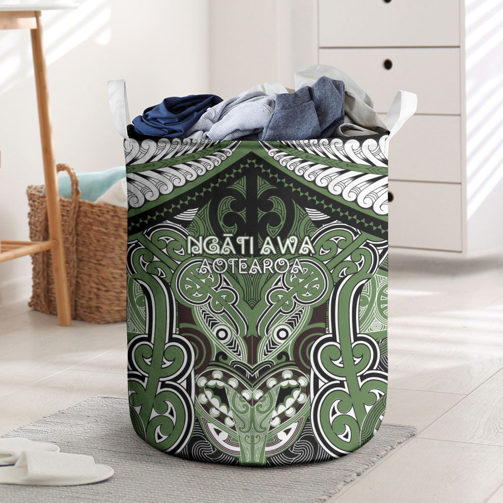 Aotearoa Iwi Ngati Awa Laundry Basket Maori Kowhaiwhai Pattern
