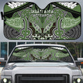 Aotearoa Iwi Ngati Awa Auto Sun Shade Maori Kowhaiwhai Pattern