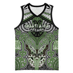 Aotearoa Iwi Ngati Awa Personalised Basketball Jersey Maori Kowhaiwhai Pattern