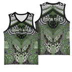 Aotearoa Iwi Ngati Awa Personalised Basketball Jersey Maori Kowhaiwhai Pattern