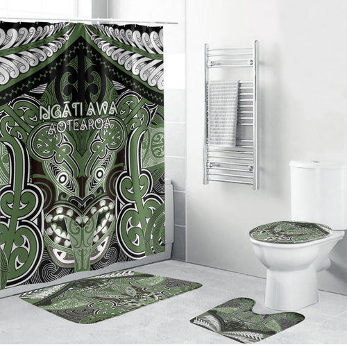 Aotearoa Iwi Ngati Awa Bathroom Set Maori Kowhaiwhai Pattern