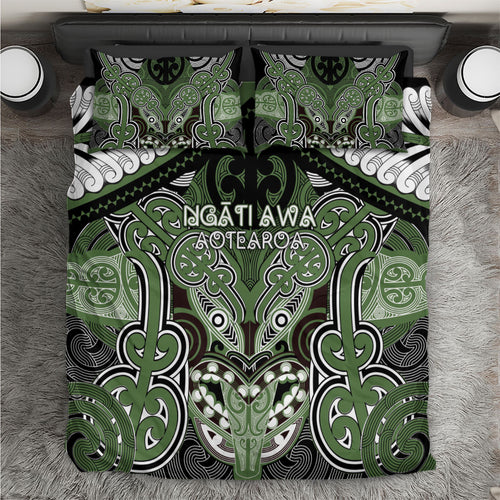 Aotearoa Iwi Ngati Awa Bedding Set Maori Kowhaiwhai Pattern