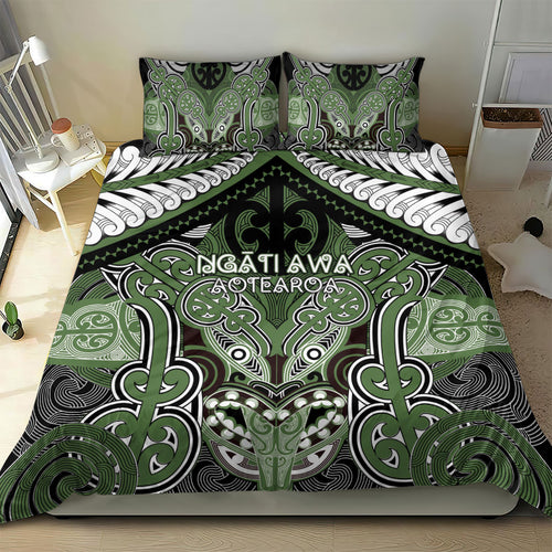 Aotearoa Iwi Ngati Awa Bedding Set Maori Kowhaiwhai Pattern
