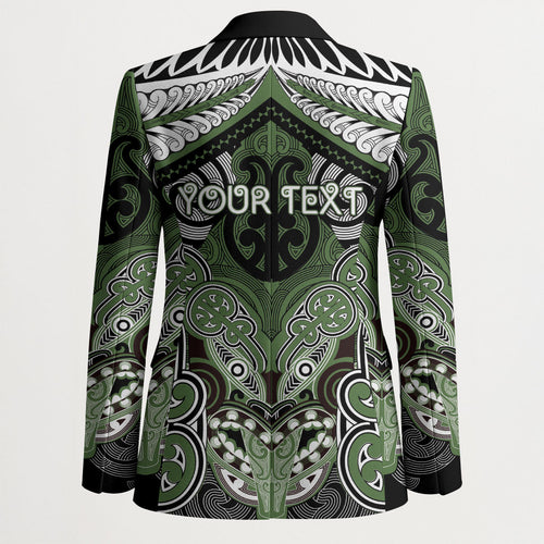 Aotearoa Iwi Ngati Awa Personalised Blazer Maori Kowhaiwhai Pattern