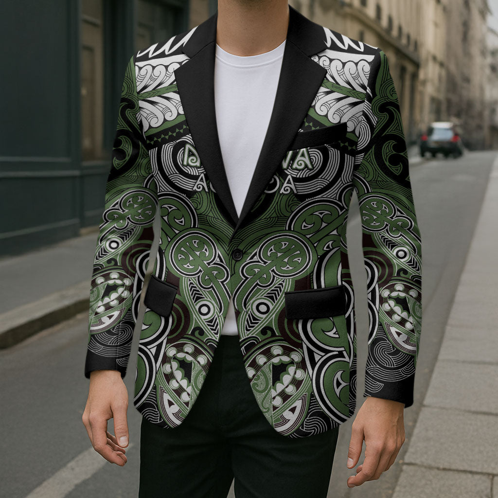 Aotearoa Iwi Ngati Awa Personalised Blazer Maori Kowhaiwhai Pattern