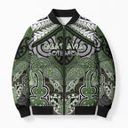 Aotearoa Iwi Ngati Awa Personalised Bomber Puffer Jacket Maori Kowhaiwhai Pattern