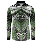Aotearoa Iwi Ngati Awa Personalised Button Sweatshirt Maori Kowhaiwhai Pattern
