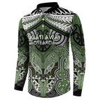 Aotearoa Iwi Ngati Awa Personalised Button Sweatshirt Maori Kowhaiwhai Pattern