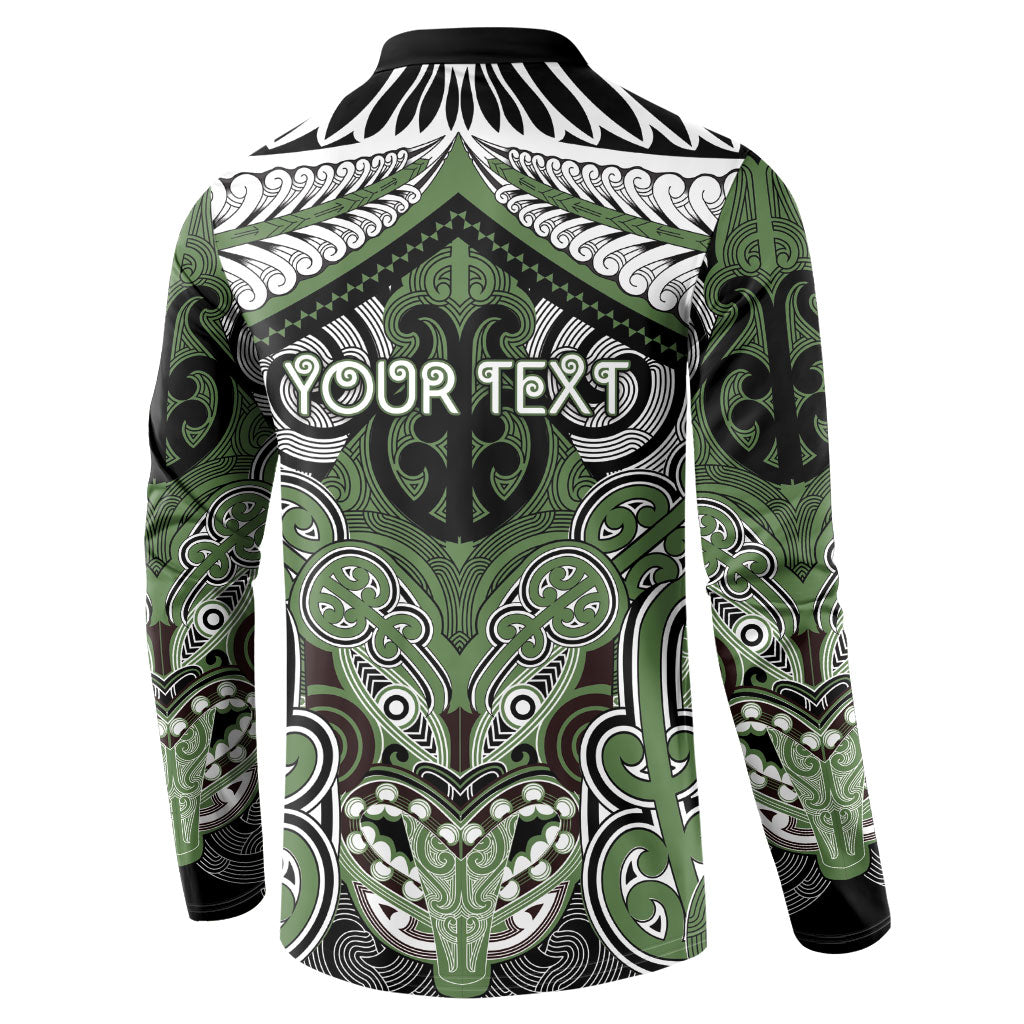 Aotearoa Iwi Ngati Awa Personalised Button Sweatshirt Maori Kowhaiwhai Pattern