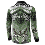 Aotearoa Iwi Ngati Awa Personalised Button Sweatshirt Maori Kowhaiwhai Pattern