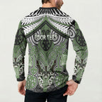 Aotearoa Iwi Ngati Awa Personalised Button Sweatshirt Maori Kowhaiwhai Pattern