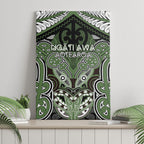 Aotearoa Iwi Ngati Awa Canvas Wall Art Maori Kowhaiwhai Pattern