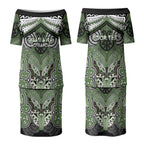Aotearoa Iwi Ngati Awa Personalised Couples Matching Puletasi and Hawaiian Shirt Maori Kowhaiwhai Pattern
