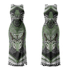 Aotearoa Iwi Ngati Awa Personalised Couples Matching Tank Maxi Dress and Hawaiian Shirt Maori Kowhaiwhai Pattern