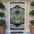 Aotearoa Iwi Ngati Awa Personalised Door Cover Maori Kowhaiwhai Pattern