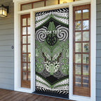 Aotearoa Iwi Ngati Awa Personalised Door Cover Maori Kowhaiwhai Pattern