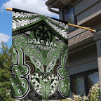 Aotearoa Iwi Ngati Awa Garden Flag Maori Kowhaiwhai Pattern