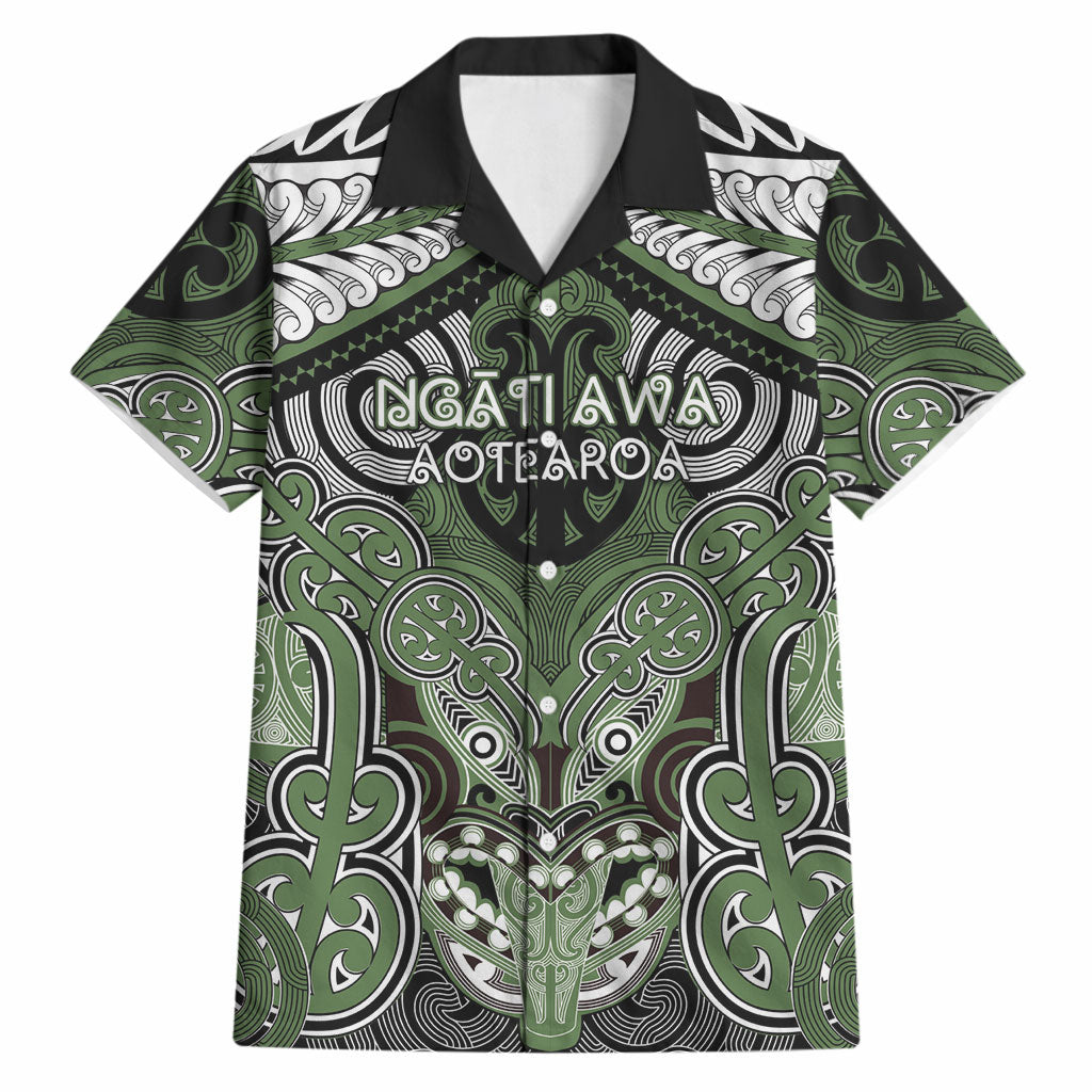 Aotearoa Iwi Ngati Awa Personalised Hawaiian Shirt Maori Kowhaiwhai Pattern