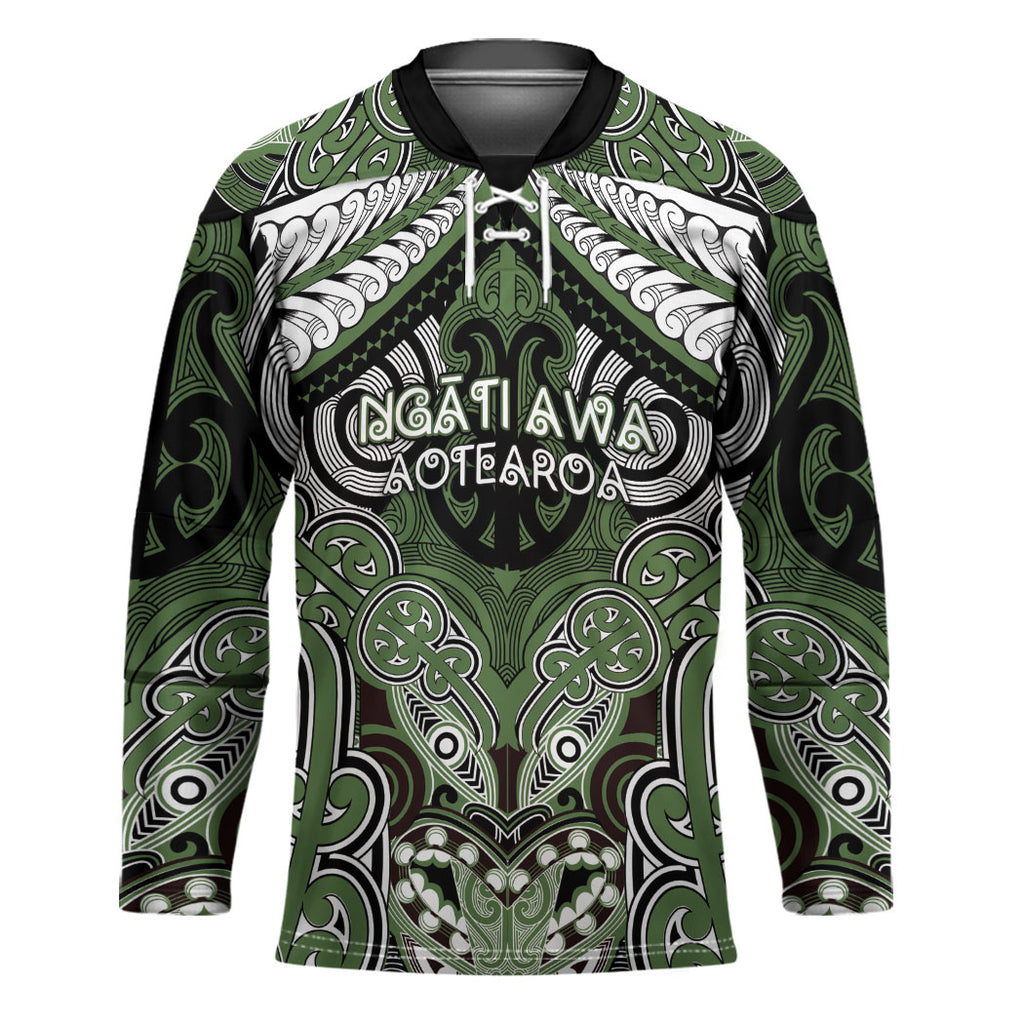 Aotearoa Iwi Ngati Awa Personalised Hockey Jersey Maori Kowhaiwhai Pattern
