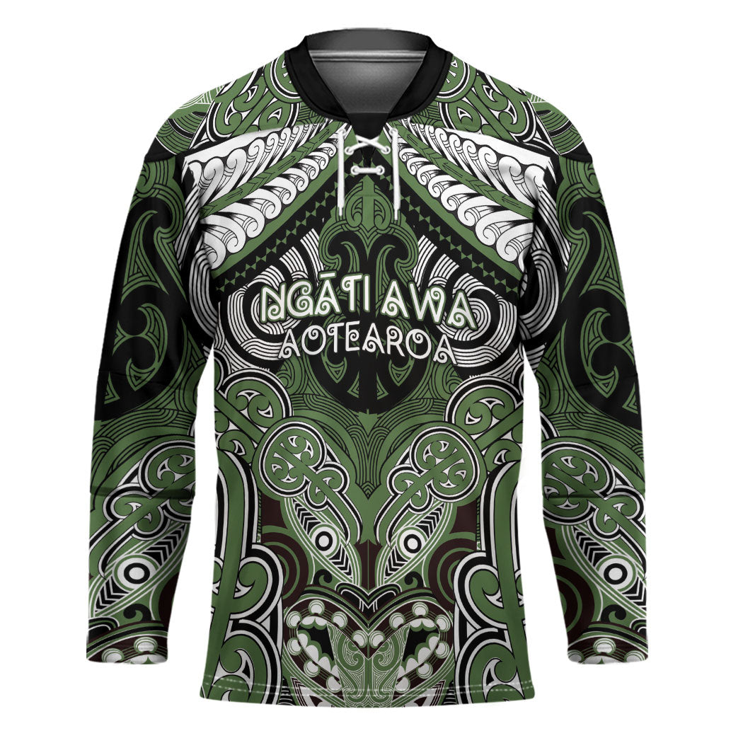 Aotearoa Iwi Ngati Awa Personalised Hockey Jersey Maori Kowhaiwhai Pattern