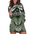 Aotearoa Iwi Ngati Awa Personalised Hoodie Dress Maori Kowhaiwhai Pattern