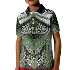 Aotearoa Iwi Ngati Awa Personalised Kid Polo Shirt Maori Kowhaiwhai Pattern