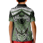 Aotearoa Iwi Ngati Awa Personalised Kid Polo Shirt Maori Kowhaiwhai Pattern