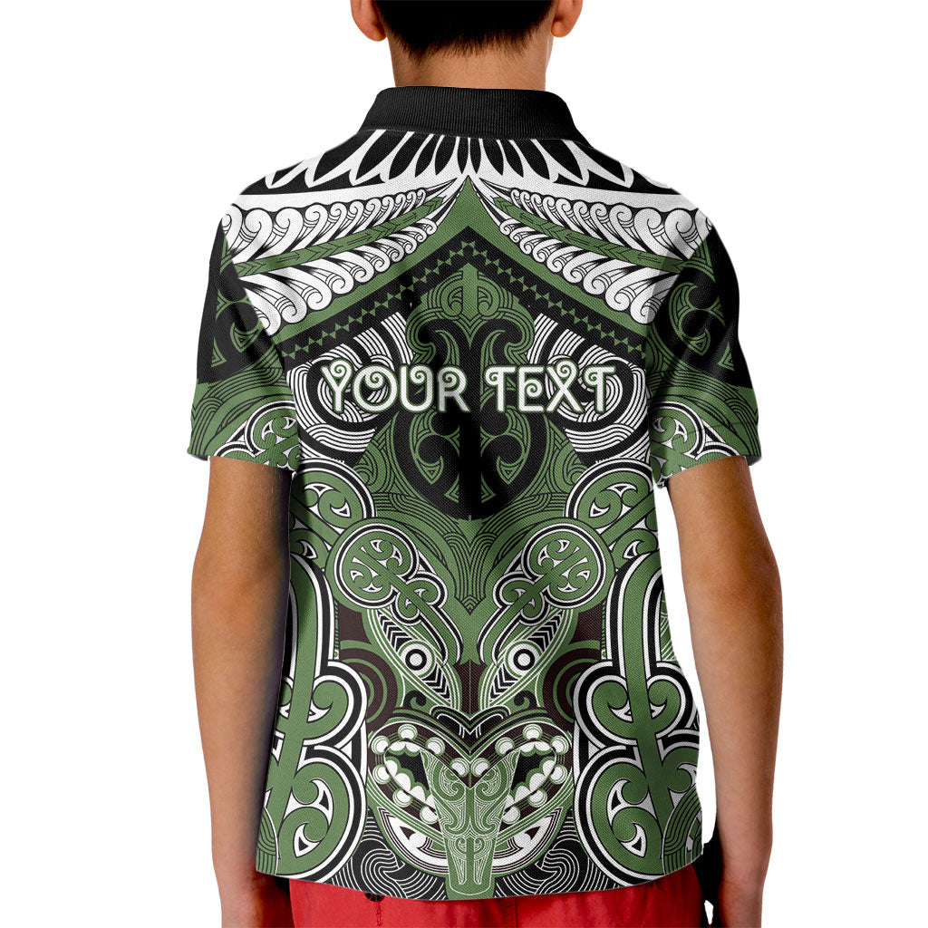 Aotearoa Iwi Ngati Awa Personalised Kid Polo Shirt Maori Kowhaiwhai Pattern