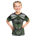 Aotearoa Iwi Ngati Awa Personalised Kid T Shirt Maori Kowhaiwhai Pattern