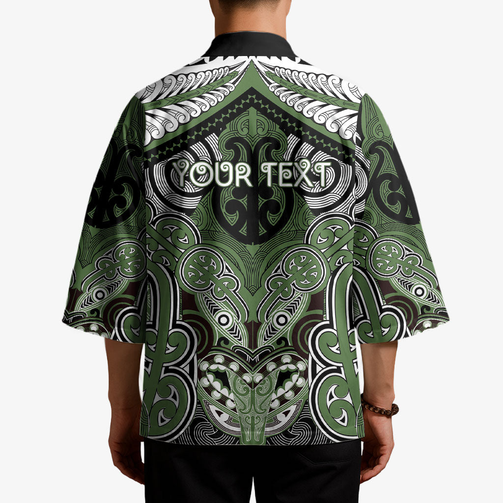 Aotearoa Iwi Ngati Awa Personalised Kimono Maori Kowhaiwhai Pattern