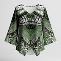 Aotearoa Iwi Ngati Awa Personalised Kimono Sleeve Blouse Maori Kowhaiwhai Pattern