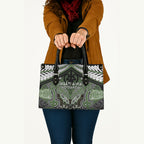 Aotearoa Iwi Ngati Awa Leather Bag Maori Kowhaiwhai Pattern