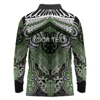 Aotearoa Iwi Ngati Awa Personalised Long Sleeve Polo Shirt Maori Kowhaiwhai Pattern