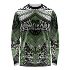 Aotearoa Iwi Ngati Awa Personalised Long Sleeve Shirt Maori Kowhaiwhai Pattern