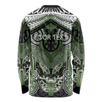 Aotearoa Iwi Ngati Awa Personalised Long Sleeve Shirt Maori Kowhaiwhai Pattern