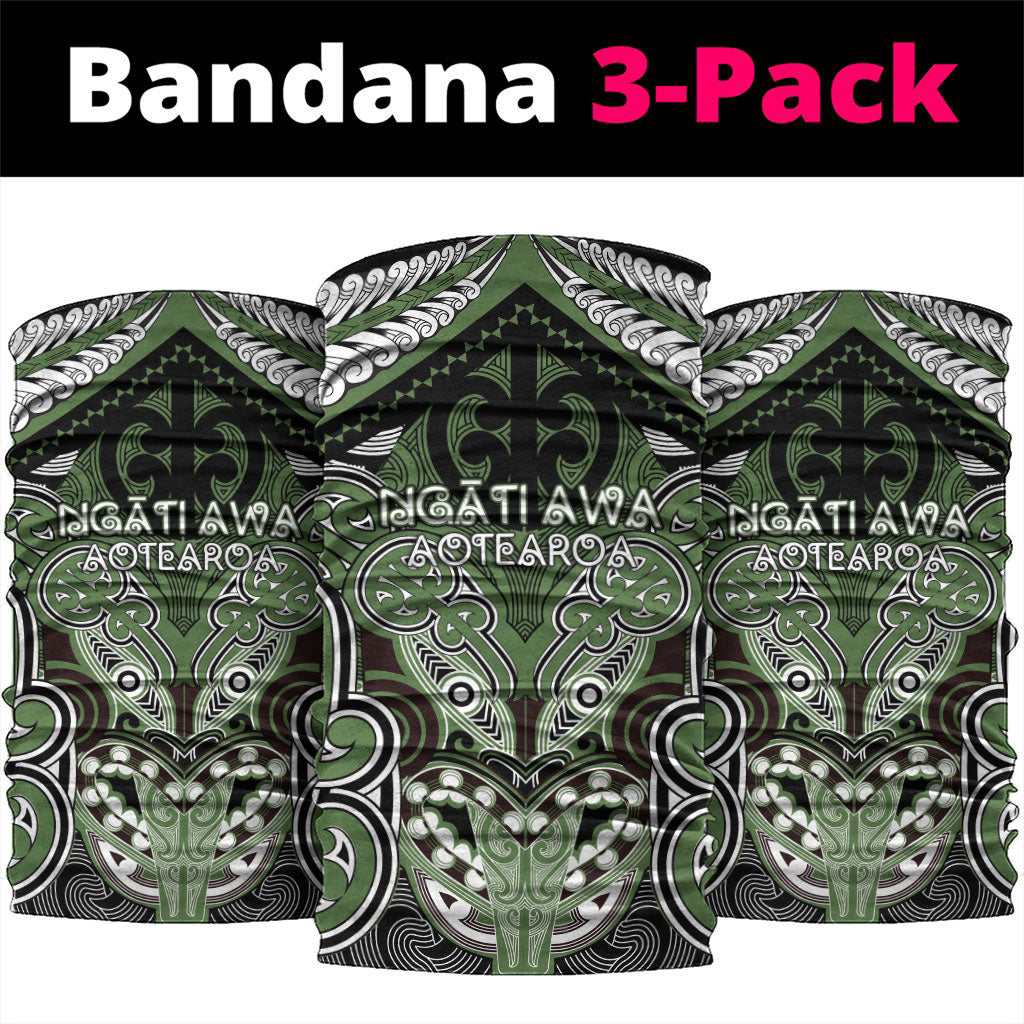 Aotearoa Iwi Ngati Awa Neck Gaiter Maori Kowhaiwhai Pattern