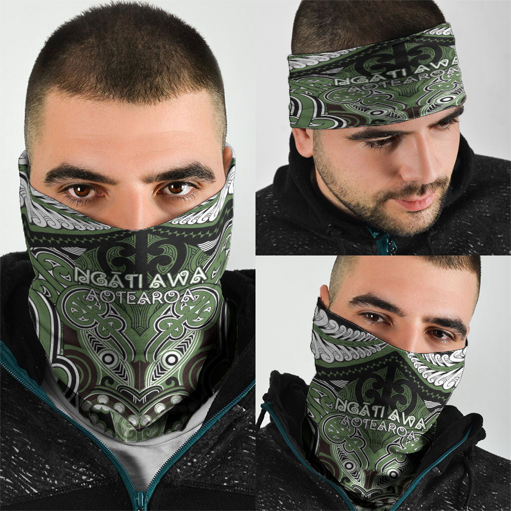 Aotearoa Iwi Ngati Awa Neck Gaiter Maori Kowhaiwhai Pattern
