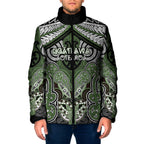 Aotearoa Iwi Ngati Awa Personalised Padded Jacket Maori Kowhaiwhai Pattern