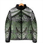 Aotearoa Iwi Ngati Awa Personalised Padded Jacket Maori Kowhaiwhai Pattern