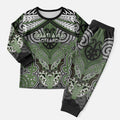 Aotearoa Iwi Ngati Awa Personalised Christmas Pajama Set Maori Kowhaiwhai Pattern