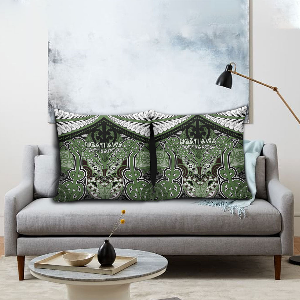 Aotearoa Iwi Ngati Awa Pillow Cover Maori Kowhaiwhai Pattern