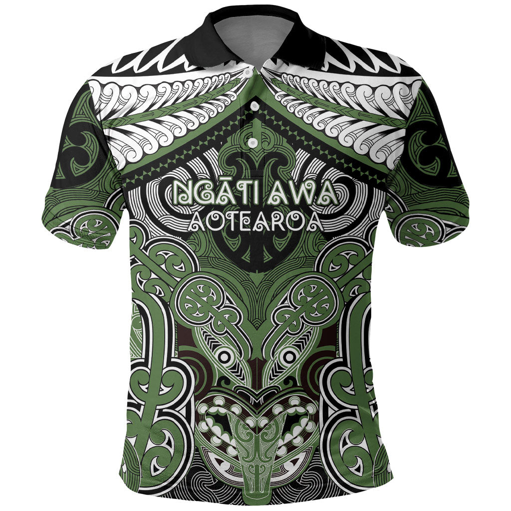 Aotearoa Iwi Ngati Awa Personalised Polo Shirt Maori Kowhaiwhai Pattern